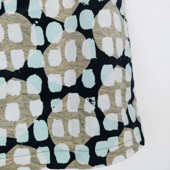 White Stuff Lula Spot Velvet Skirt Size 16 UK Abstract Mini Blue Black Beige New - Picture 10 of 10